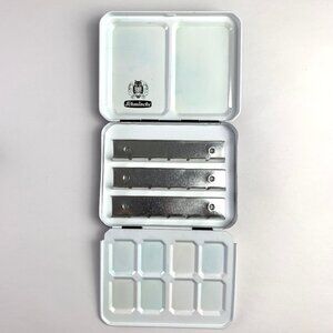 Schmincke Empty Metal Watercolour Box - Holds 9 Full Pans or 18 Half Pans (#3)